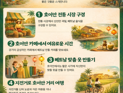 호이안 여행에서 즐길 수 있는 특별한 경험