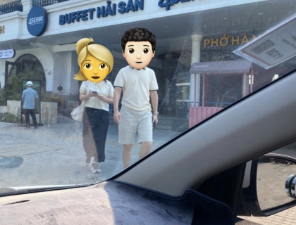 4SEAs 해산물 뷔페 앞에서 고객님을 픽업했습니다 