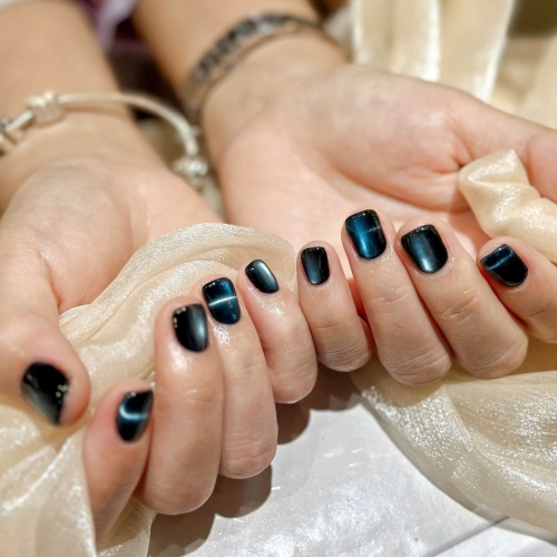 Black nails — simple, clean, and always stylish